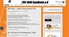 Desktop Screenshot of fsv-saulheim.de