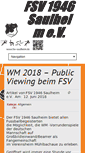 Mobile Screenshot of fsv-saulheim.de