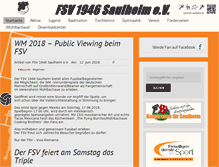 Tablet Screenshot of fsv-saulheim.de